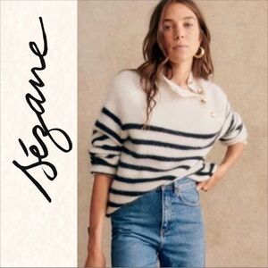 Sezane Rudy Sweater size L mohair blend